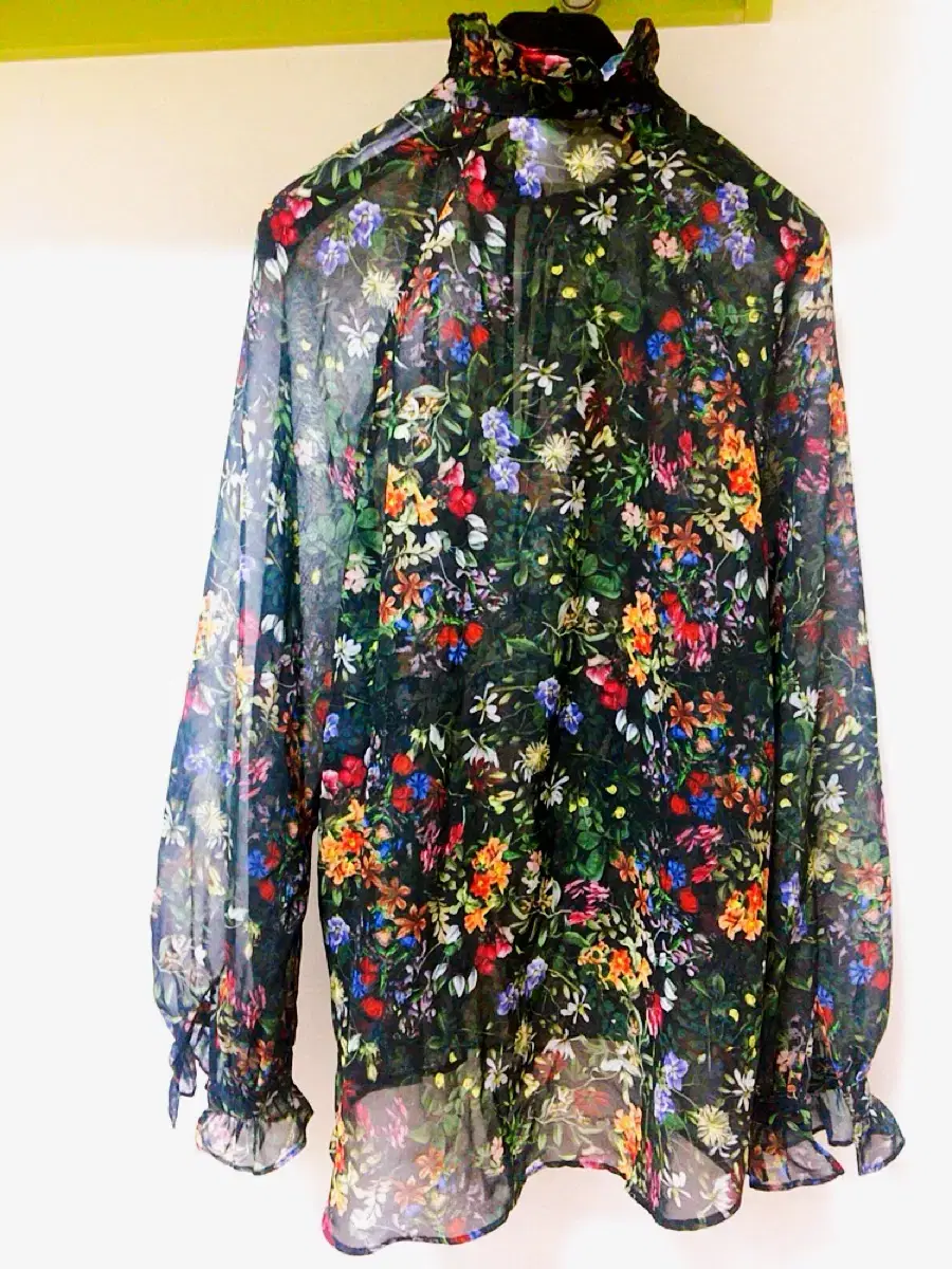 H&M flower print 플라우스